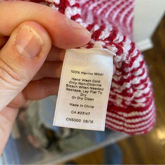 Talbots Pure Merino Wool Open Front Cardigan womens L 100% merino wool red - Picture 5 of 14